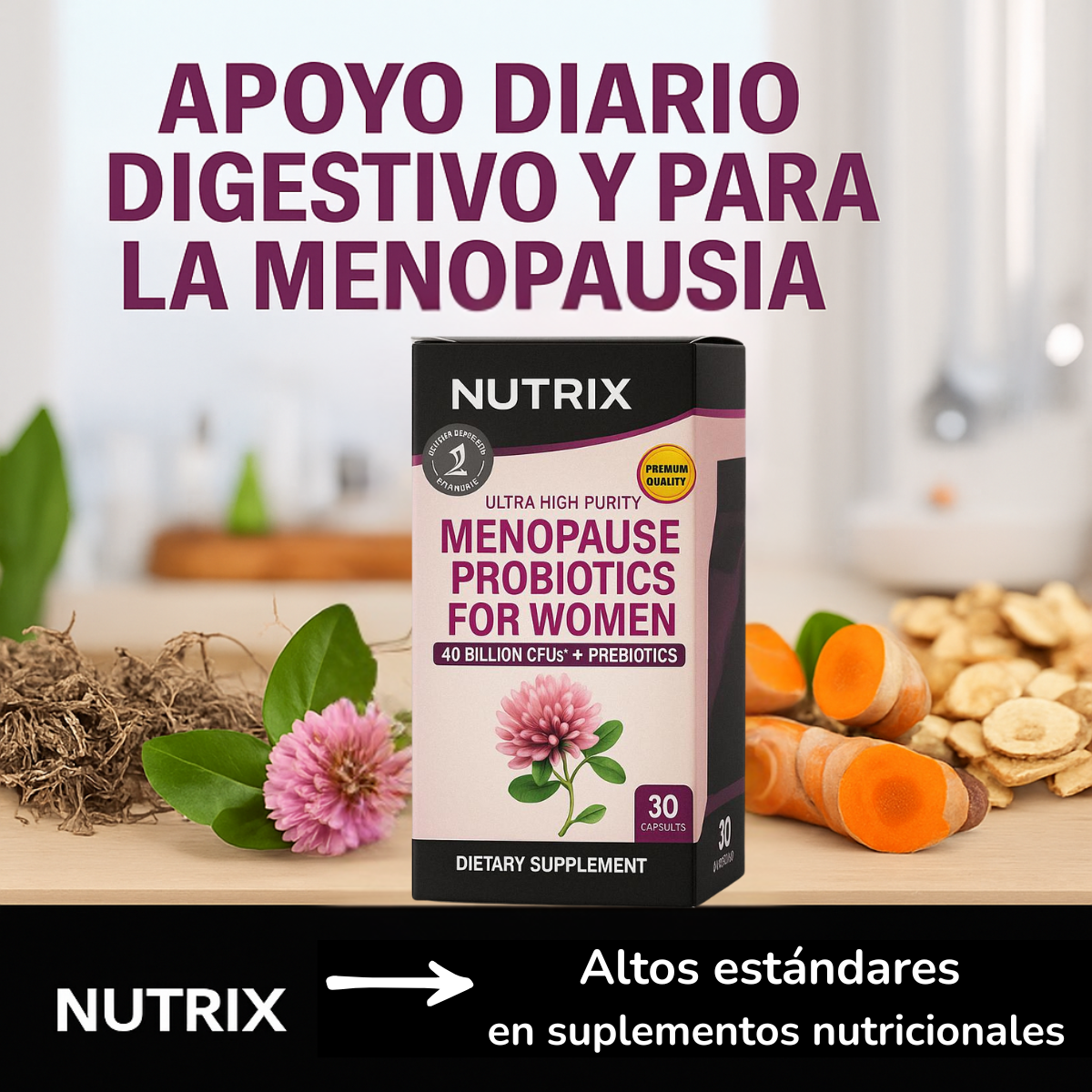 Nutrix Pro – Probióticos para la Menopausia