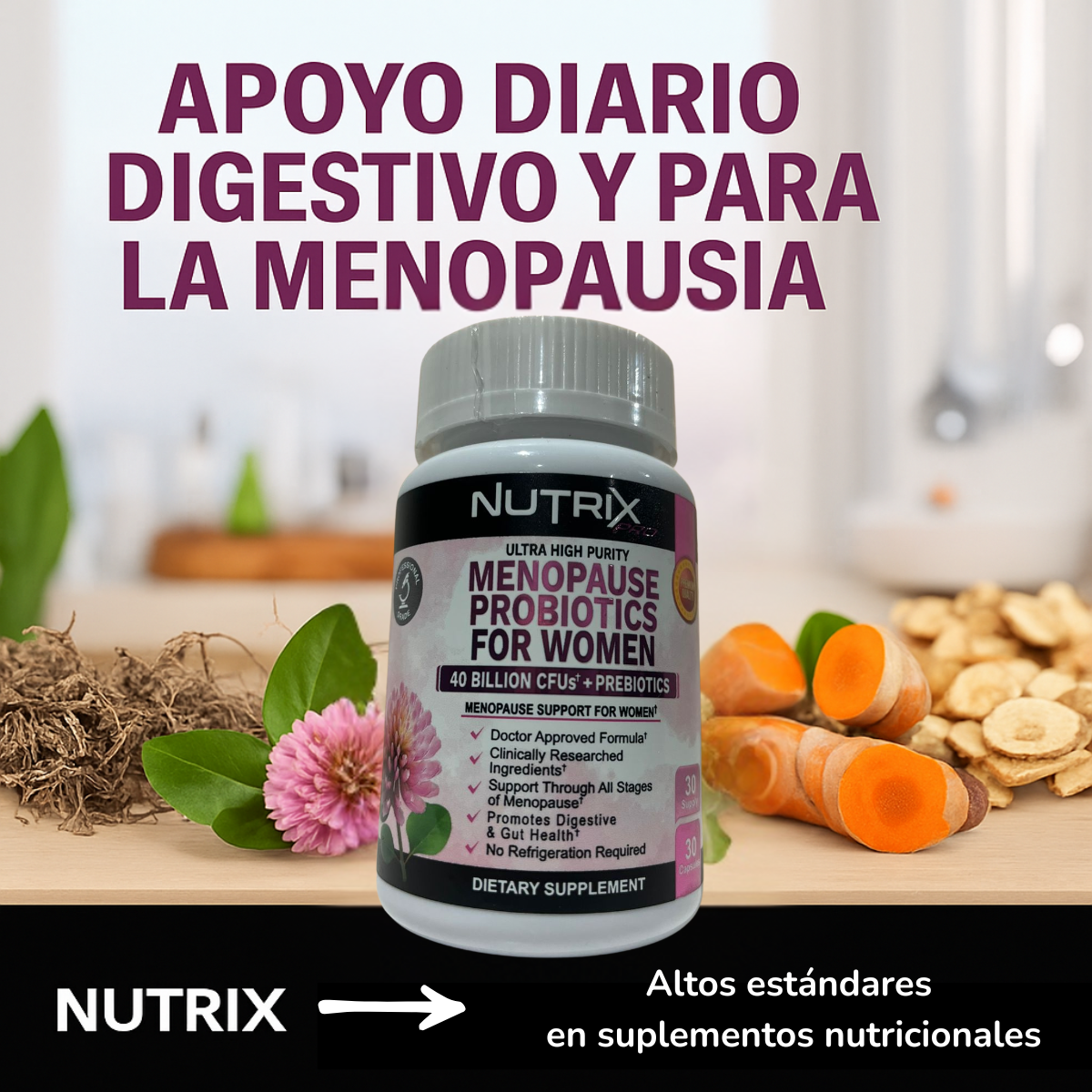 Nutrix Pro – Probióticos para la Menopausia